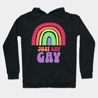 Just Say Gay Boho Queer Rainbow Pride Hoodie